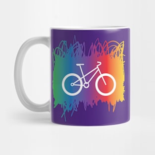 Rainbow bike Mug